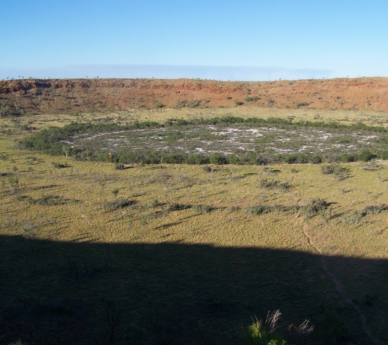 Wolfe Creek Crater NP is a day trip from Halls Creek or a free camp overnight. We recommend 4WD. No fuel available at Balgo or Billiluna communities.